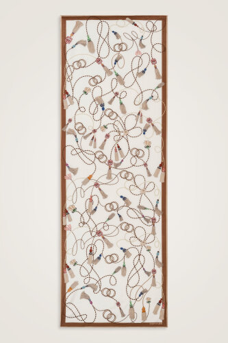 Püskül Noor Beyaz Floş Pamuk Şal 70x210 - Imannoor (2)