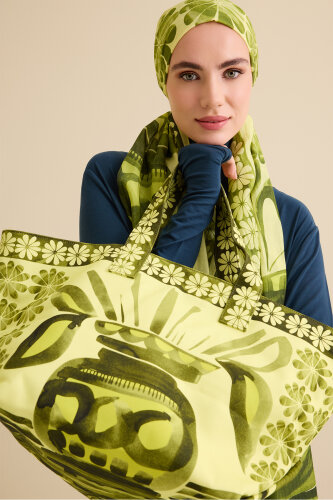 Saksılar Sarı Yaz Çantası - Imannoor