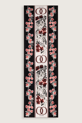 Salıncak Bordo Krep İpek Şal 70x210 - Imannoor (1)