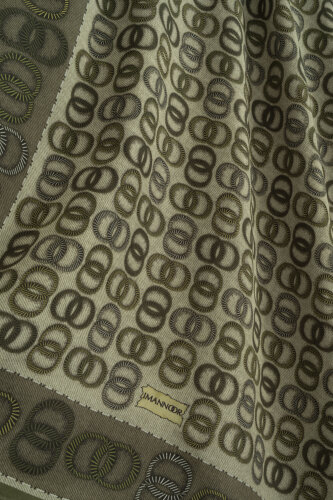 Sarma Noor Haki Pamuk Floş Şal 70x210 - Imannoor (4)