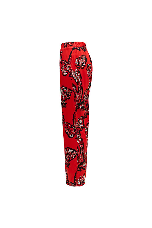 Sarmaşık Kırmızı Pantolon - 3