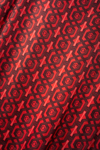 Selçuk-i Kafes Kırmızı İpek Kolsuz Bluz - Imannoor (4)