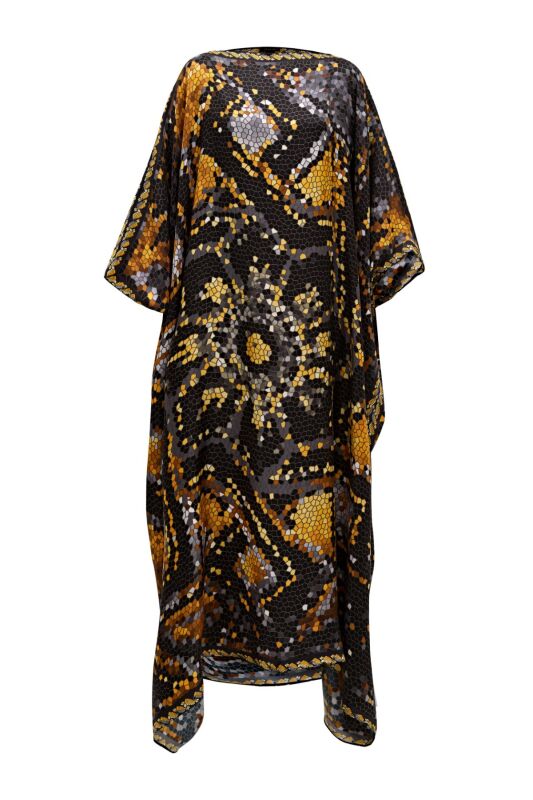 Selçuklu Mozaik Altın İpek Kaftan - 1