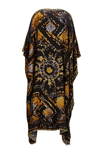 Selçuklu Mozaik Altın İpek Kaftan - 2