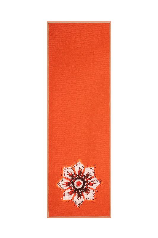 Seljuk Mosaic Simple Shawl Orange - 1