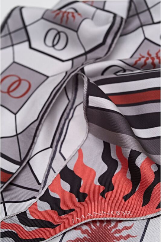 Seljuk Sun Twilly Foulard Grey - 3