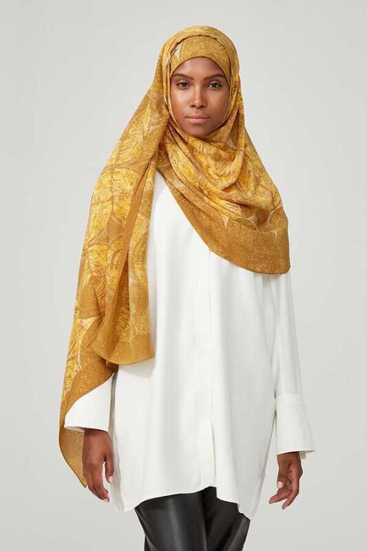 Semazen Silk Shawl Beige - 4