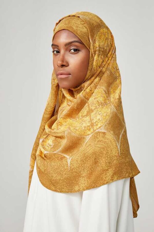 Semazen Silk Shawl Beige - 2