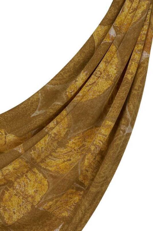 Semazen Silk Shawl Beige - 5