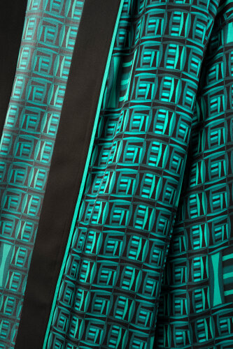 Sepet Yeşil Tivil İpek Kısa Kimono - Imannoor (2)