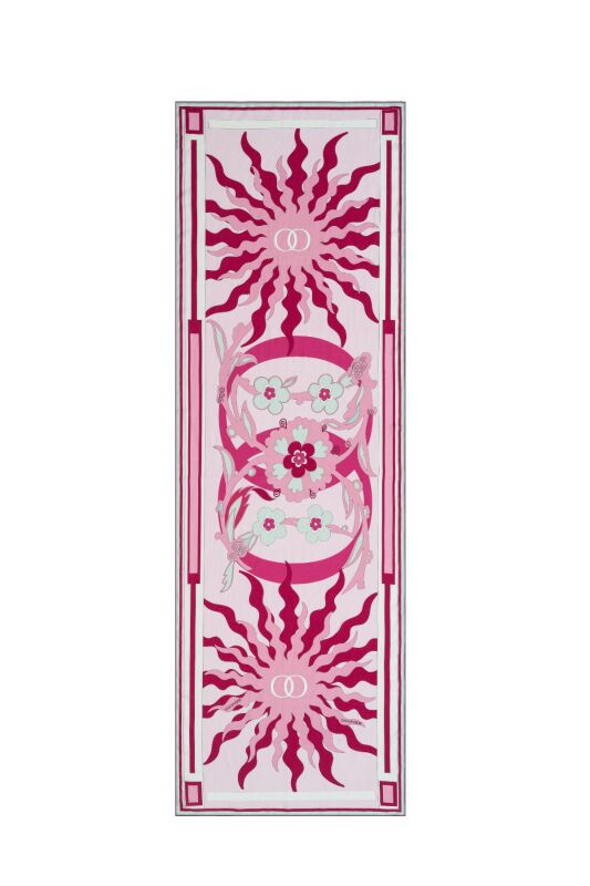Shalimar Cs Shawl Fuchisa - 1