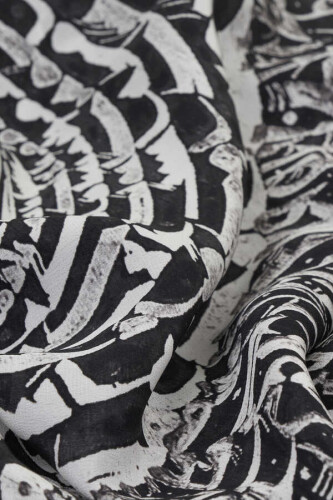 Shams Silk Shawl Black - 3