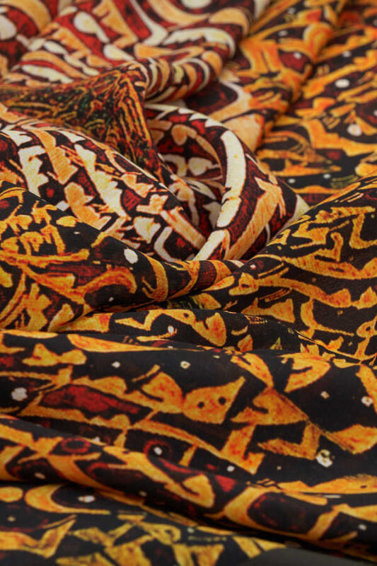 Shams Silk Shawl Warmossgreen - 3