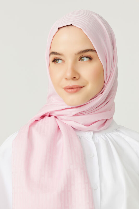 Shuttle Cotton Silk Shawl Pink - 6