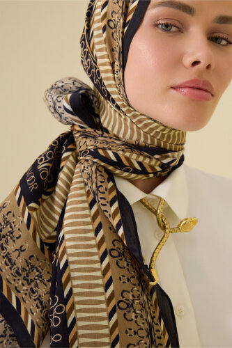 Sırma Taba Floş Viskon Şal 72x212 