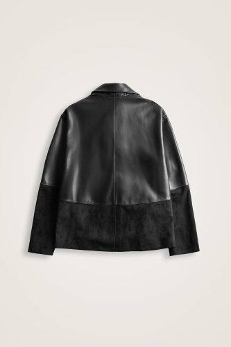 Siyah Kısa Deri Ceket - 2