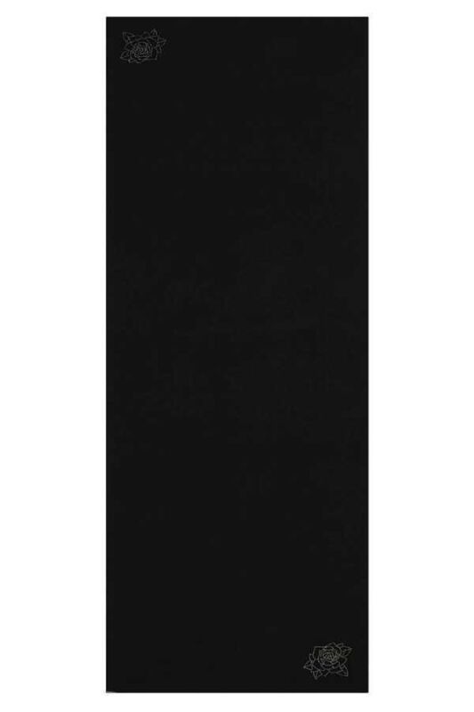 Solid Mongol Silk Shawl Black - 1