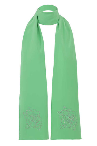Solid Mongol Silk Shawl Mint - 2