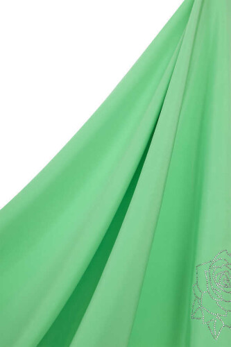 Solid Mongol Silk Shawl Mint - 3