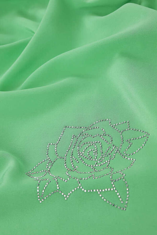 Solid Mongol Silk Shawl Mint - 4