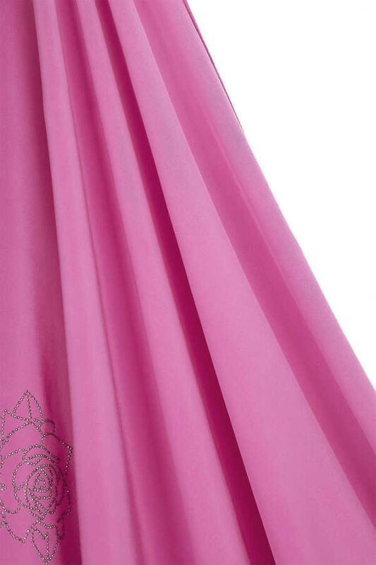 Solid Mongol Silk Shawl Pink - 5