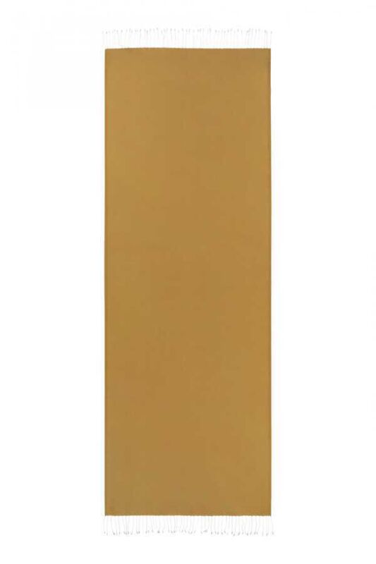 Solid Reversible Silk Shawl Gold - 1