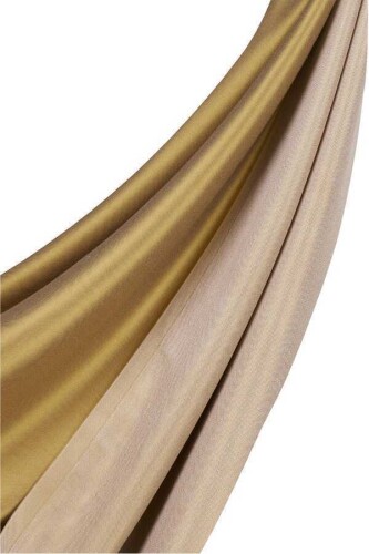 Solid Reversible Silk Shawl Gold - 5