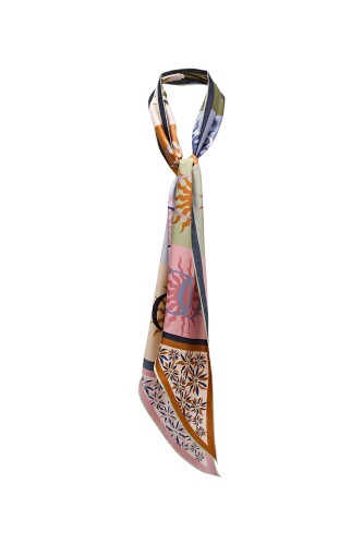 Star Flower Twilly Foulard Pink - 4