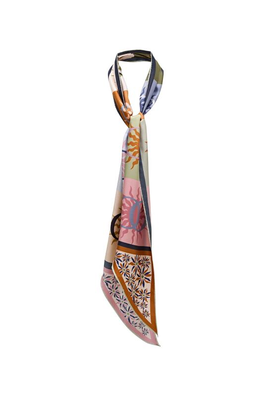 Star Flower Twilly Foulard Pink - 4