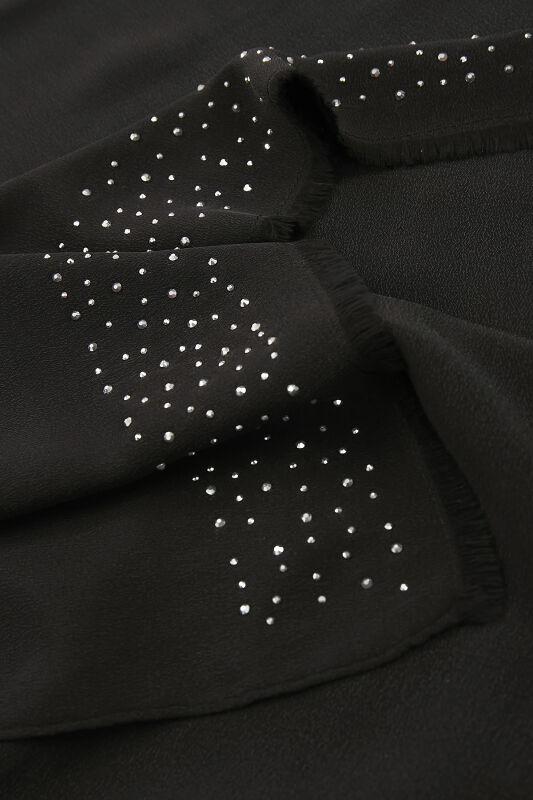 Stony Silk Shawl Black - 3