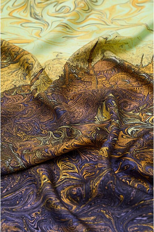 Süleymaniye Twill Silk Foulard - 3