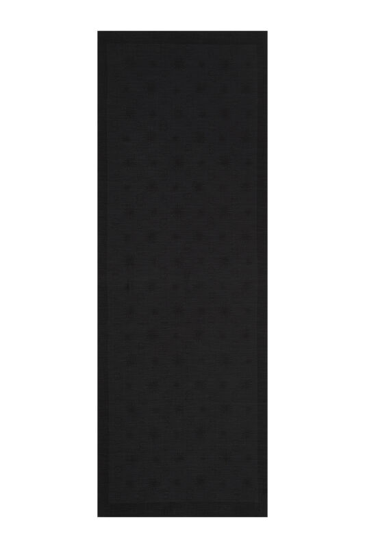 Sun Cotton Silk Shawl Black - 1