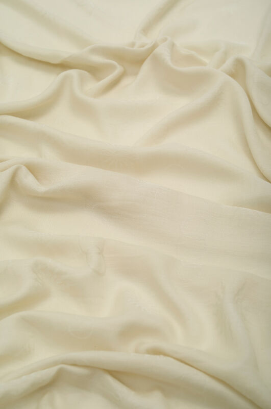 Sun Cotton Silk Shawl Cream - 3