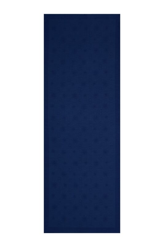 Sun Cotton Silk Shawl Navy - 1