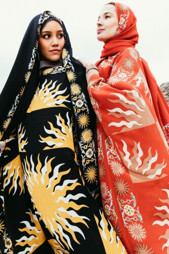 Sun Silk Caftan Black - 3