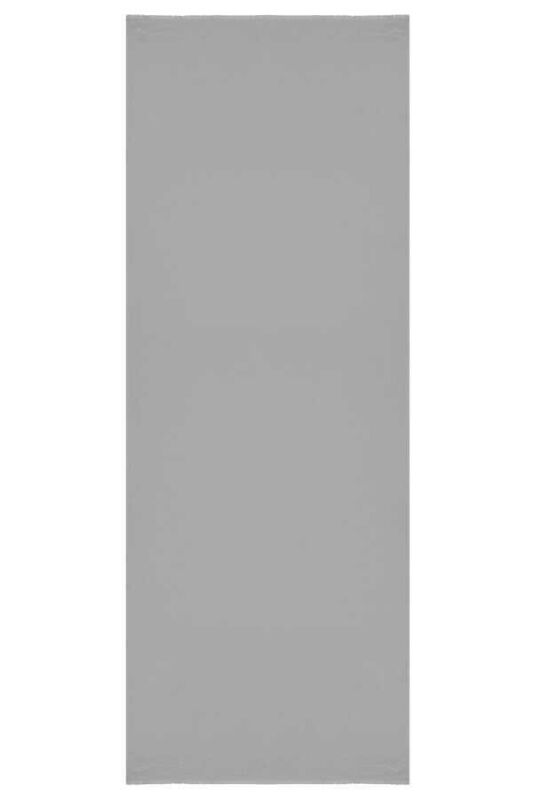 Taşlı Gri İpek Şal - 1