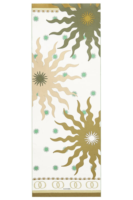 The Shadow Silk Shawl Green - 1