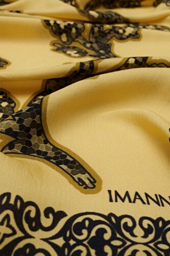 Three Ivy Shawl Yellow - 2