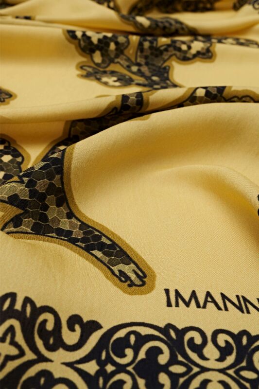 Three Ivy Shawl Yellow - 2