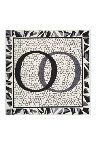 Triangle Noor Silk Scarf Black - 2