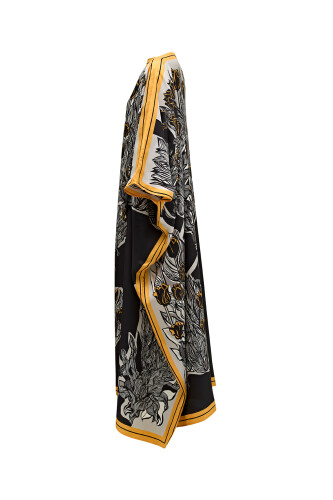 Tulips of Bosphorus Long Caftan Black - 6
