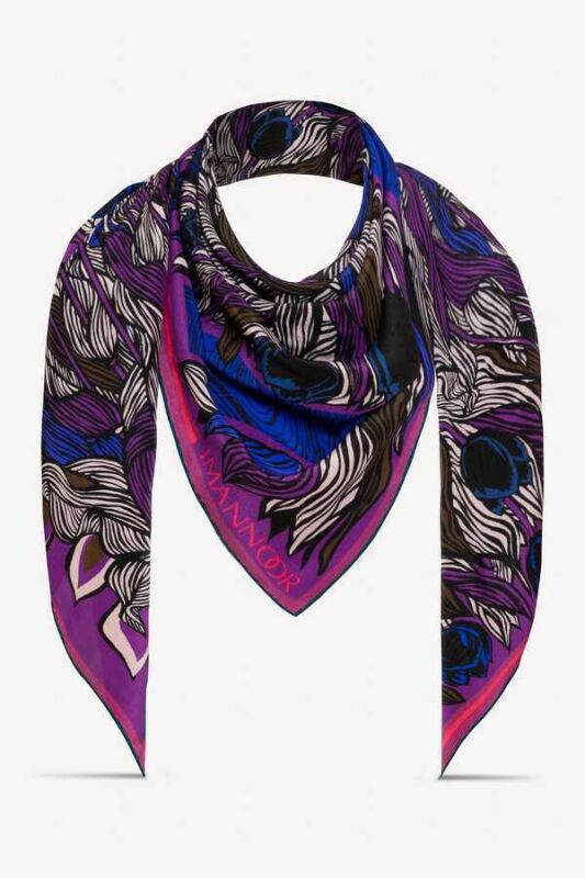 Istanbul Silk Shawl Fuchsia - 5