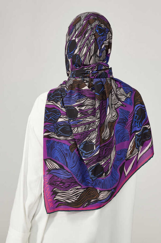Istanbul Silk Shawl Fuchsia - 4