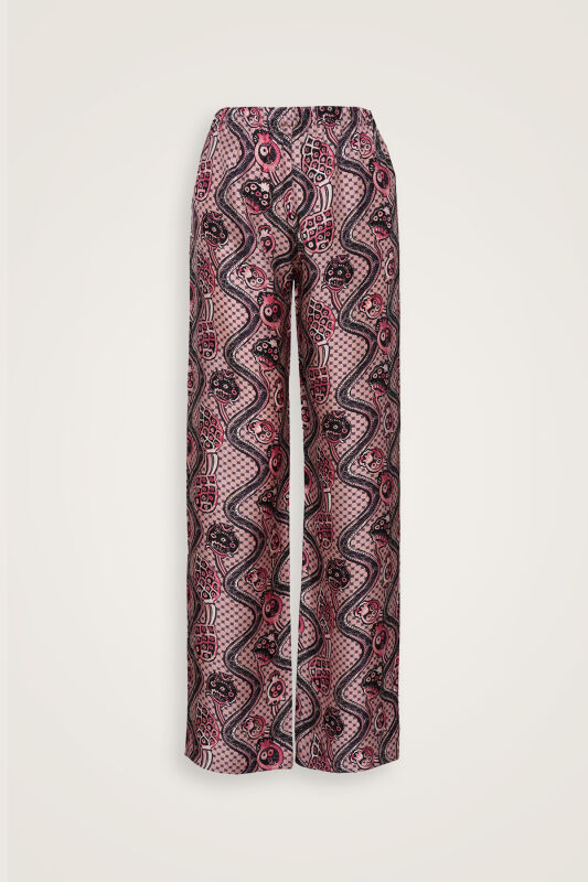  Tutti Frutti Pembe İpek Pantolon Pijama - 1