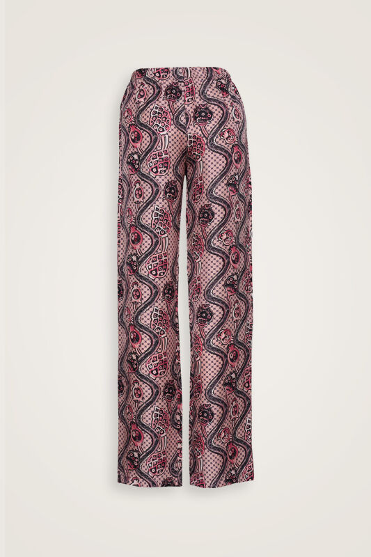  Tutti Frutti Pembe İpek Pantolon Pijama - 2