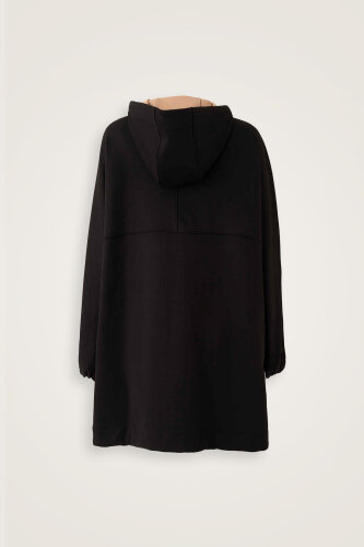 Two-Tone Black Coat - 4