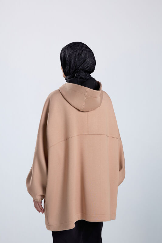 Two Tone Light Brown Coat - 7