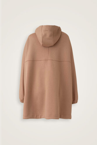 Two Tone Light Brown Coat - 4