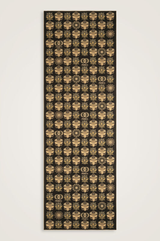 Wildflower Coffee Cotton Silk Scarf - 2