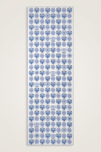 Wildflower Denim Cotton Silk Scarf - Imannoor (1)